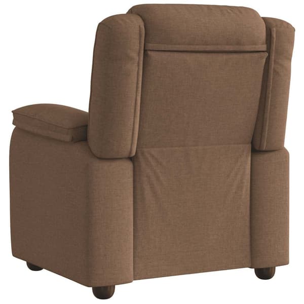 Reclinerfåtölj brun tyg