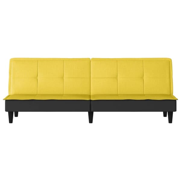 Bäddsoffa ljusgul tyg