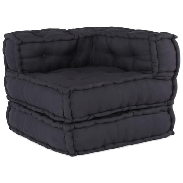 Modulär soffa antracit 70x70x54 tyg