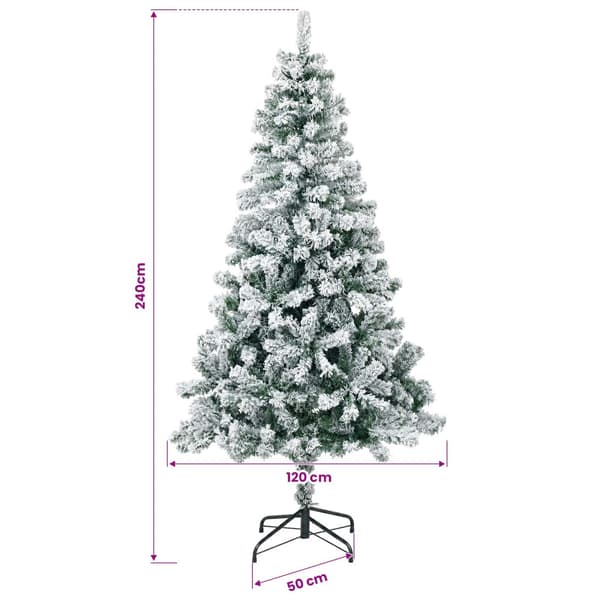Plast Hingad Julgran 240 cm 300 LED-lampor Varmvit