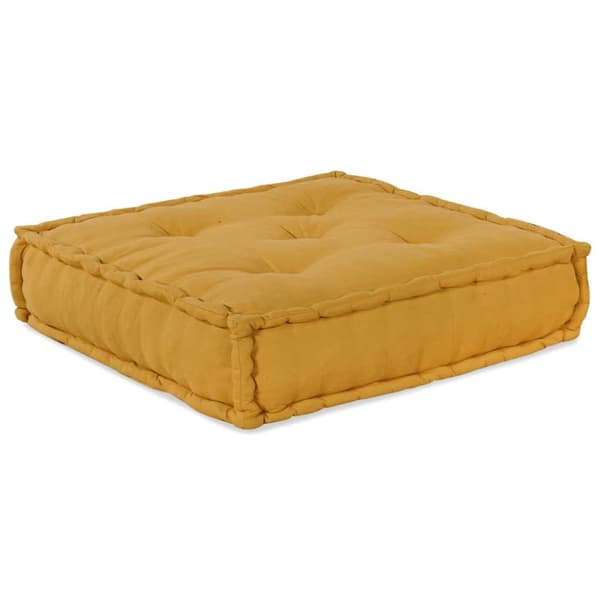 Modulär soffa gul 70x70x36 tyg