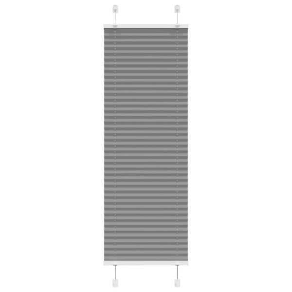 Plisserad persienn antracit 45x150cm tyg bredd 44,4cm polyester