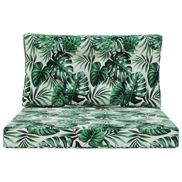 Utomhus Soffa Kudde 2 pcs Bladmönster Polyester