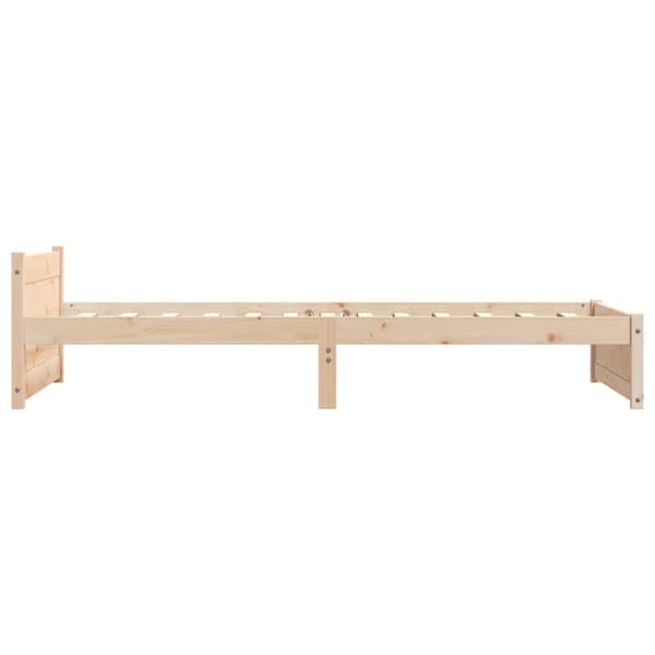 Sängram massivt trä 75x190 cm