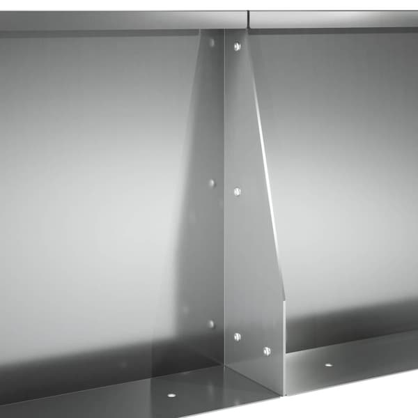 Stödvägg 2 st 50 x 50 x 50 cm Galvaniserat stål Silver