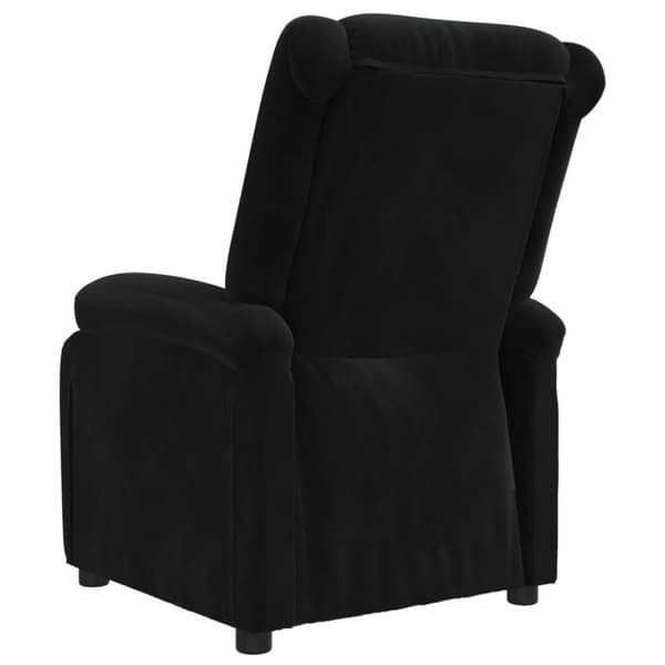 Reclinerfåtölj svart sammet