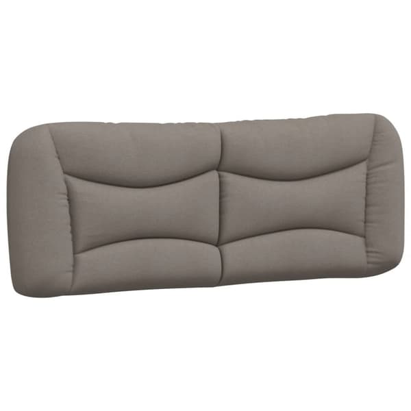 Headboard Cushion "Hvar" Taupe 120 cm Fabric