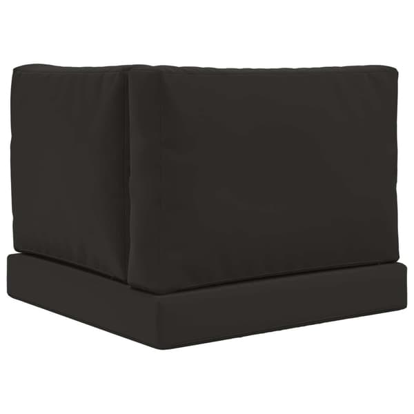 Utomhus Soffa Kudde 3 pcs Svart Polyester