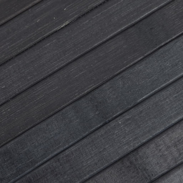 Matta rektangulär grå 100x300 cm bambu
