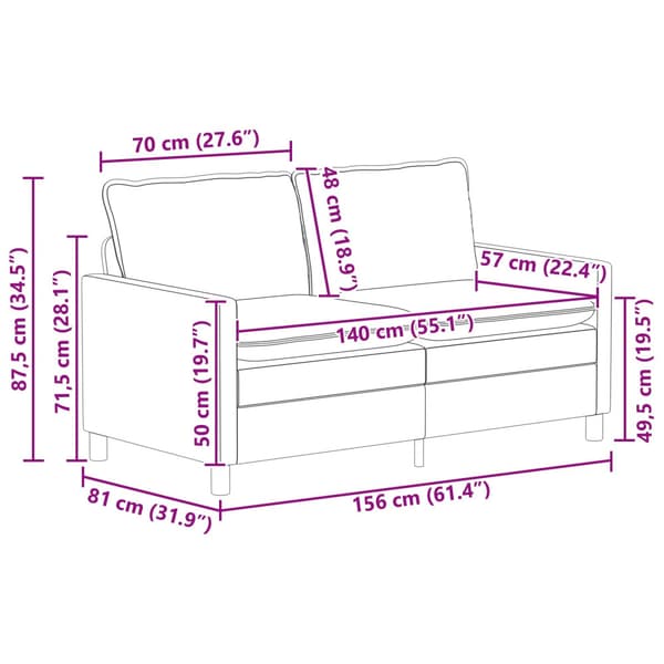 Soffa Mörkgrön 156 x 81 x 87,5 cm Sammet