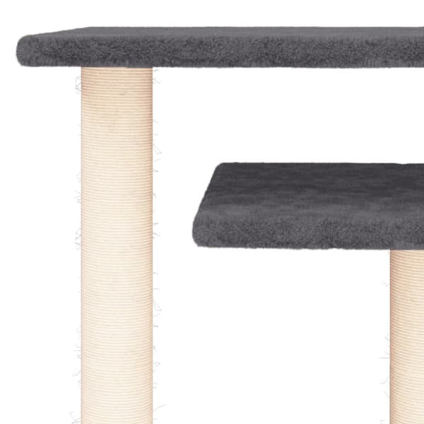 Klöspelare med plattform mörkgrå 62,5 cm