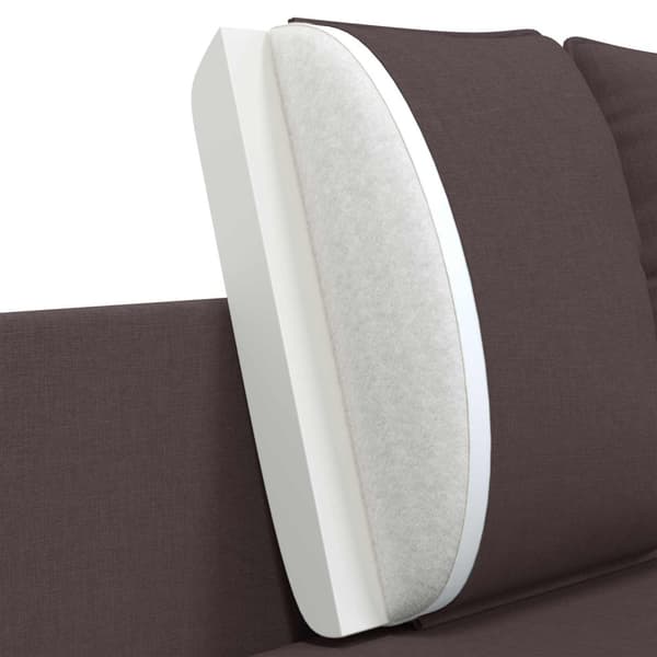 2-sits soffa Mörkbrun 188 x 81 x 89 cm Tyg