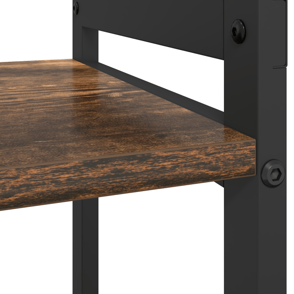 Hyllsystem Rökt ek 40 x 30 x 85 cm Konstruerat trä