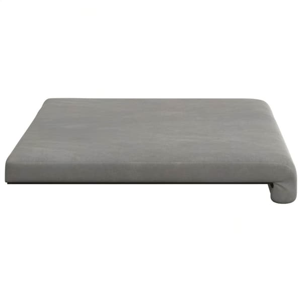 Bänk kudde Sammet (V) Ljusgrå Djup 35 cm