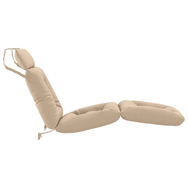 Solstol Kudde VIANEN 100% Polyester Gräddvit 200 x 50 x 8 cm