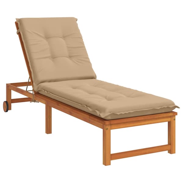 Solstol Kudde GEMERT 100% Polyester Sand 190 x 60 x 9 cm