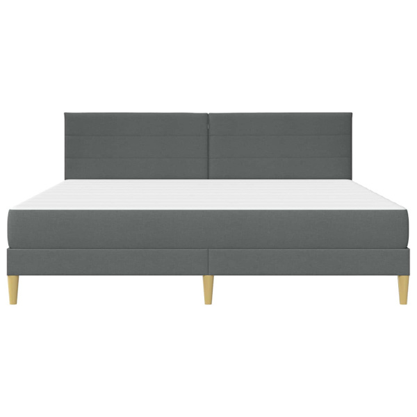 Sängram Mörkgrå 200 x 200 cm Polyester