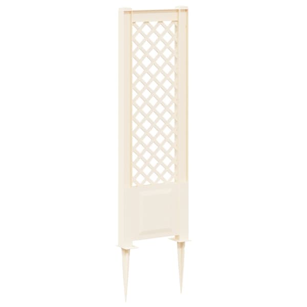 Trellis med spik Vit 43 x 6 x 165 cm PP