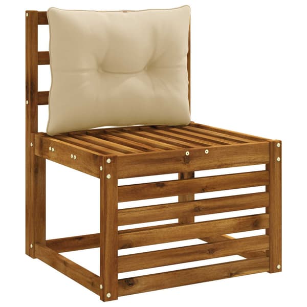 Ryggkudde PUTTEN 100% Polyester Beige 50 x 40 x 10 cm