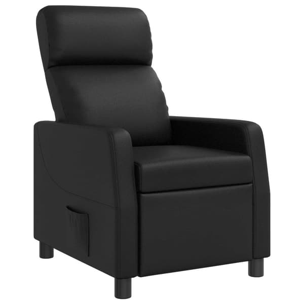 Recliner Svart Konstläder