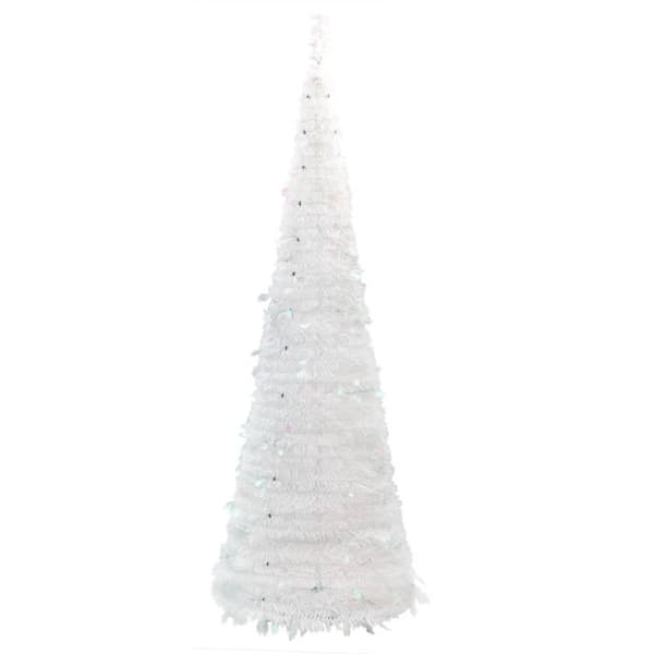 Plastgran pop-up 200 LED vit 210 cm