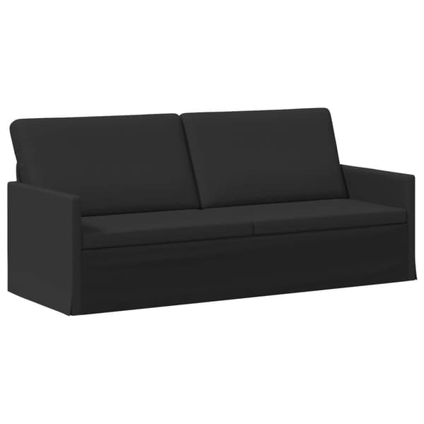 3-sitssoffa Svart 190 x 81 x 82 cm Tyg