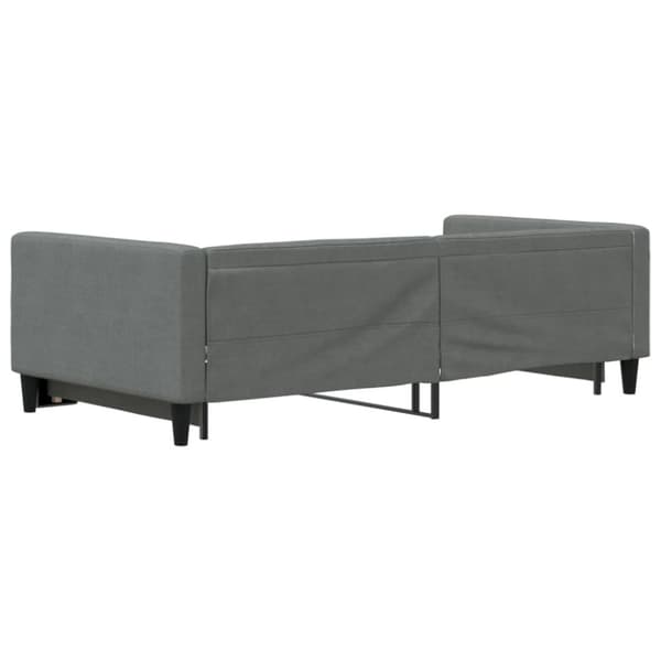 Dagbädd utdragbar mörkgrå 100x200 cm tyg