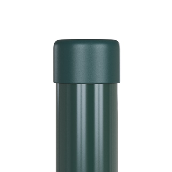 Stängselstolpe 2 pcs Grön 60 cm Pulverlackerad stål