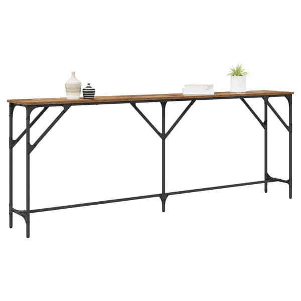 Konsolbord Gammalt trä 200 x 29 x 75 cm