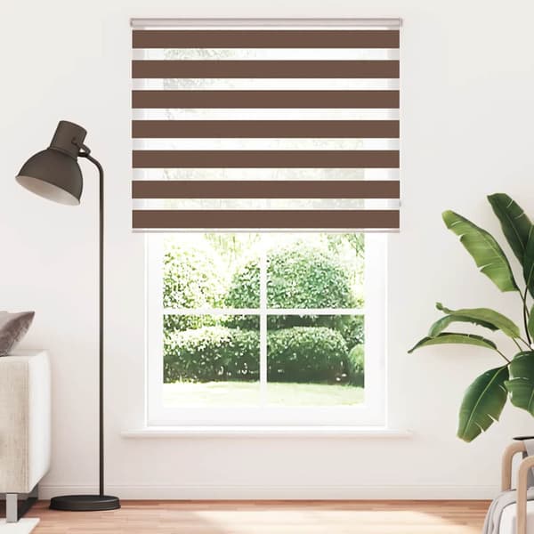 Rullgardin zebra brun 140x230 cm tyg bredd 135,9 cm polyester