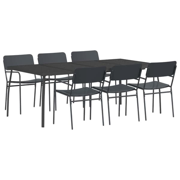 Matgrupp 7 st Antracit Stål