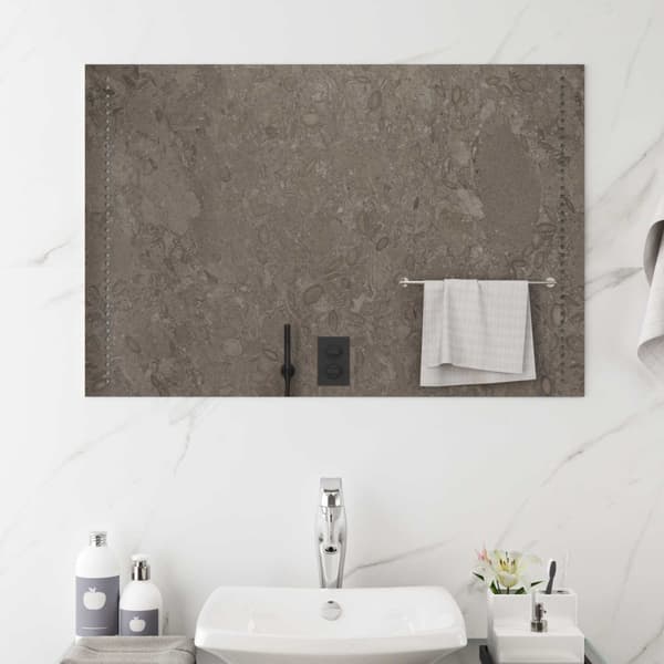 LED Badrumsspegel Transparent 90 x 60 cm härdat glas