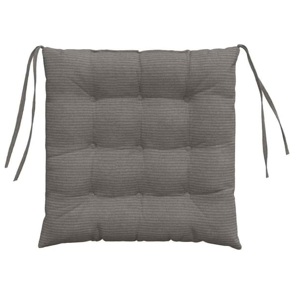 Sittkuddar 4 pcs Ljusgrå 40 x 40 x 6 cm Kordread tyg