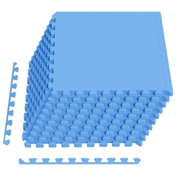 Golvmatta 50 pcs Blå 18 m² EVA-skum
