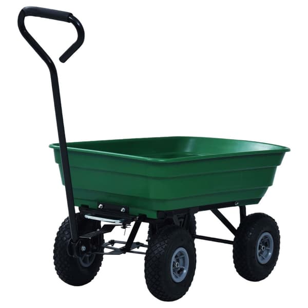 Trädgårdsvagn tippbar 300 kg 75L grön