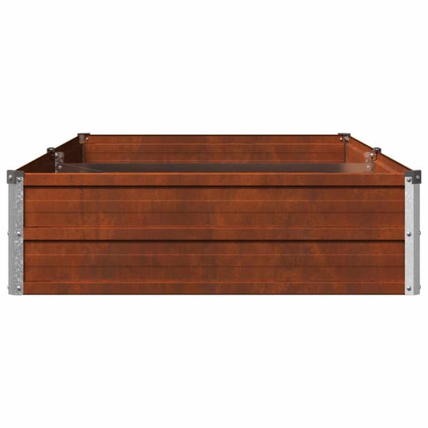 Höjd Trädgårdsbädd Rostig 160 x 80 x 24 cm corton