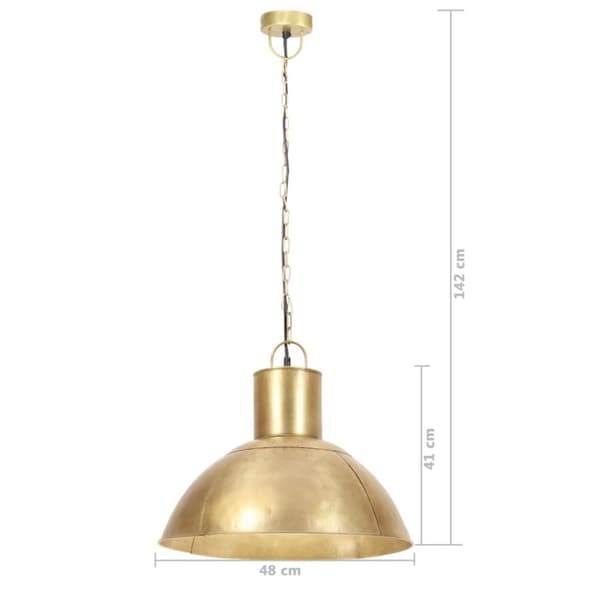 Hänglampa 25 W mässing rund 48 cm E27