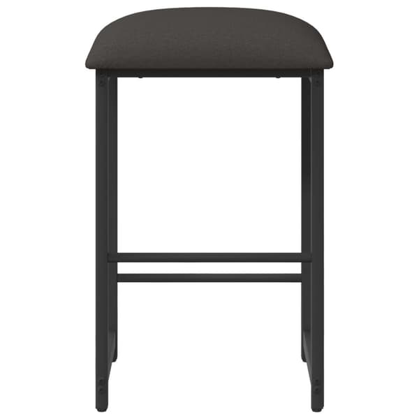 Barpall 2 st Mörkgrå 40 x 32 x 64 cm Konstruerat trä