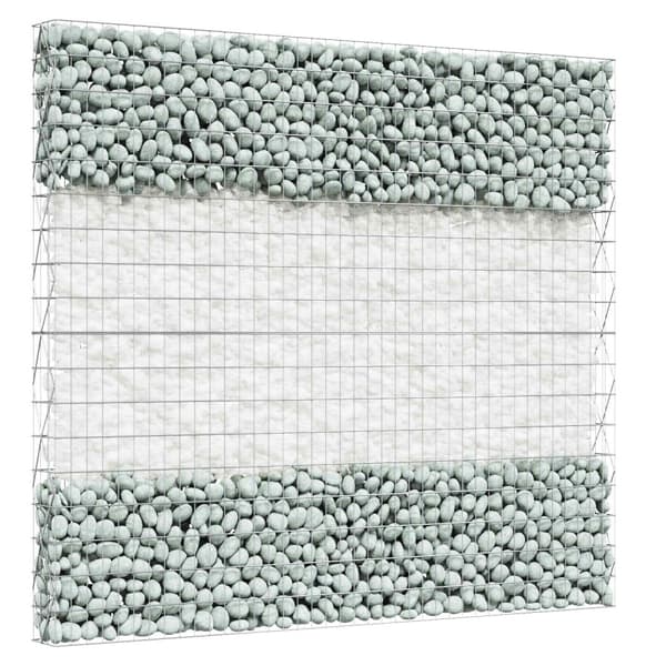 Trädgårdsstenar Vit 12 cm Glas