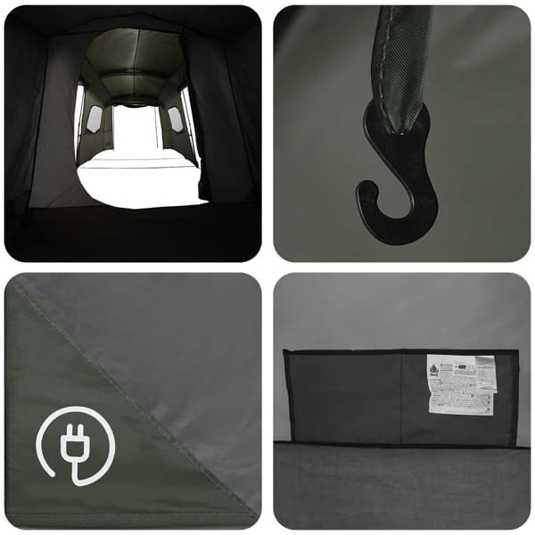 3 person 3-manna Armégrön 185T Polyester med PU-beläggning