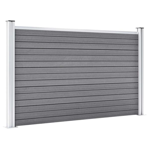 Staketpanel WPC 872x106 cm grå