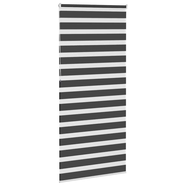 Rullgardin zebra svart 105x230 cm tyg bredd 100,9 cm polyester