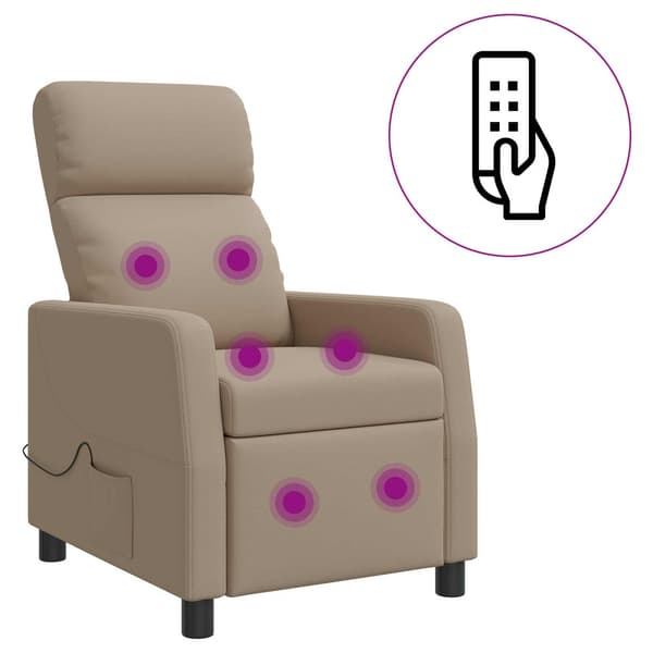 Massagefåtölj Cappuccino Konstläder