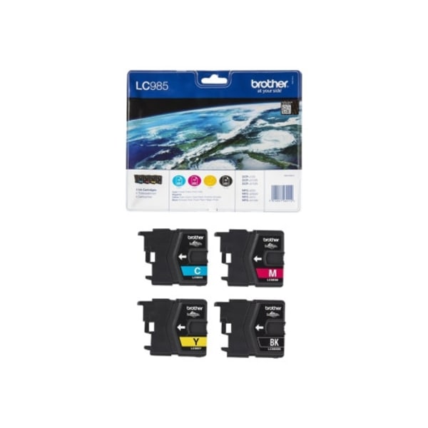 Brother LC985VALBP - 4-pack - svart, gul, cyan, magenta - original - bläckpatron