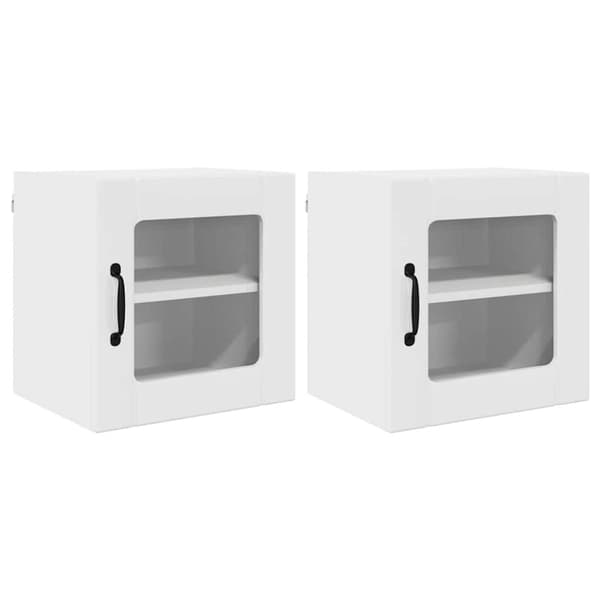 Köksskåp Lucca 2 pcs Vit högglans 40 x 31 x 40 cm