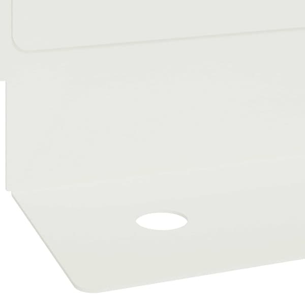 Kant för gräsmatta 30 pcs 102 x 4 x 4 cm Stål Vit