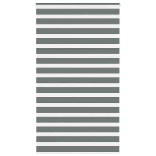 Rullgardin zebra mörkgrå 120x200 cm tyg bredd 115,9cm polyester