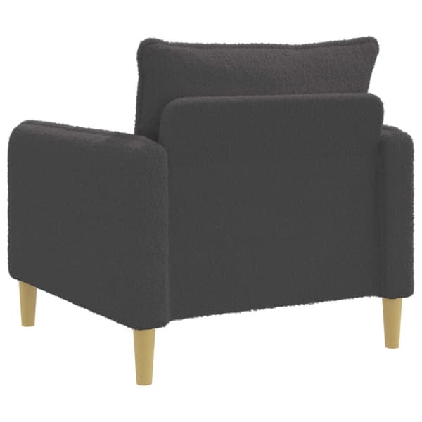 XL Fåtölj Mörkgrå Bouclé