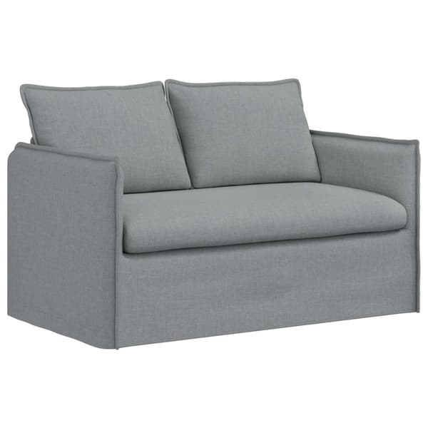 Soffset 2 pcs Ljusgrå 136 x 82 x 85 cm Tyg