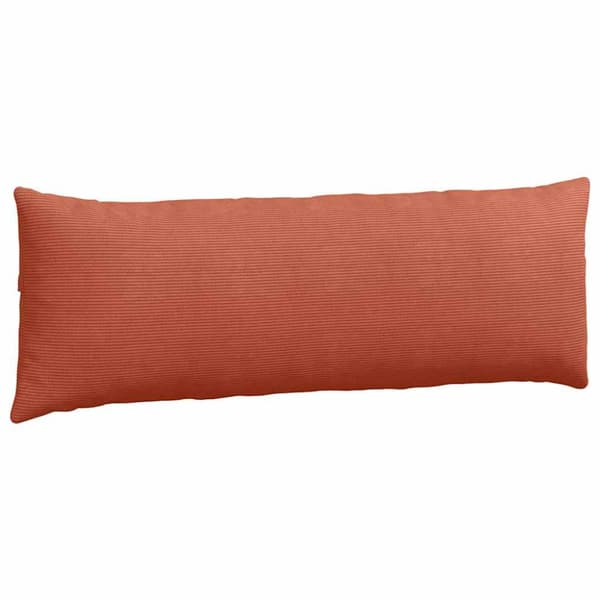 Sofakuddar 2 pcs Röd orange 120 x 40 cm Kordread tyg
